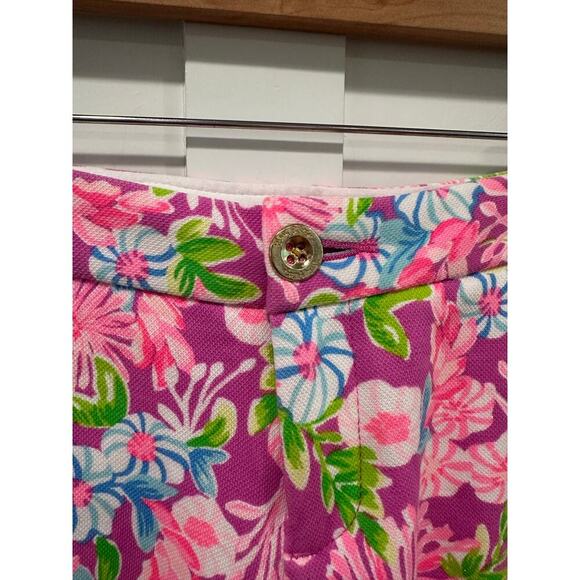 Lilly Pulitzer Buttercup Knit Shorts Size 6 in Moms the Word - Picture 4 of 6
